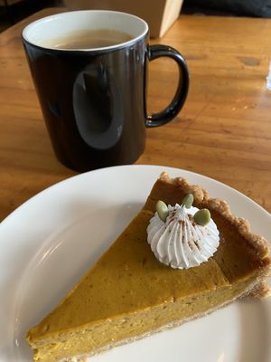 You know I needed this pumpkin pie!  at Plant Cafe & Kitchen - Itaewon in Seoul