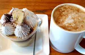 "hot'' drinks are rarely hot enough here so tell them if you really like your latte hot, versus just warm.   at Plant Cafe & Kitchen - Itaewon in Seoul