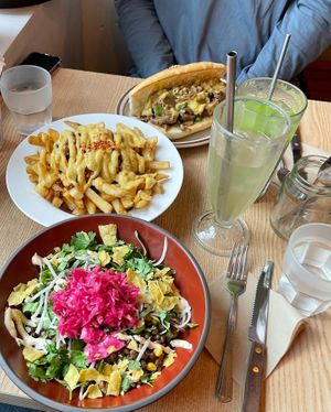 Sandwich and a  bowl   at Plant Cafe & Kitchen - Itaewon in Seoul