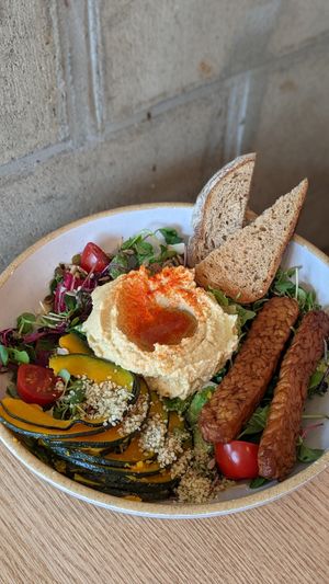 Hummus & Roasted Squash Salad at Plant Cafe & Kitchen - Itaewon in Seoul