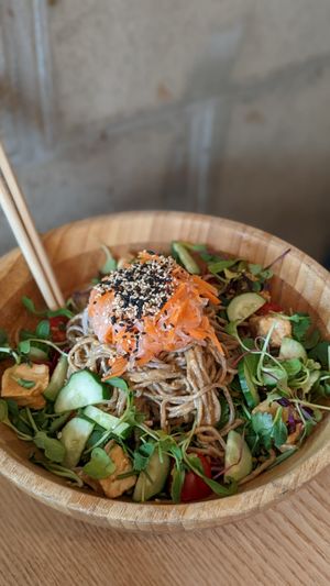 Sesame Peanut Soba Bowl at Plant Cafe & Kitchen - Itaewon in Seoul