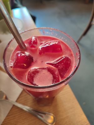 Red juice at Plant Cafe & Kitchen - Itaewon in Seoul