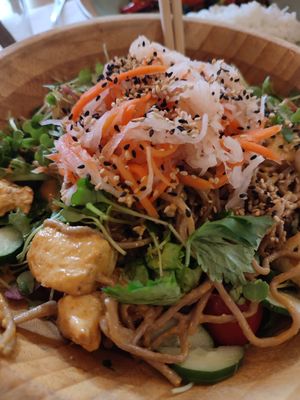 Peanut soba at Plant Cafe & Kitchen - Itaewon in Seoul