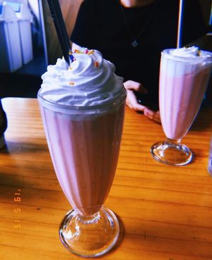 Delicious strawberry milkshake (2019) at Plant Cafe & Kitchen - Itaewon in Seoul