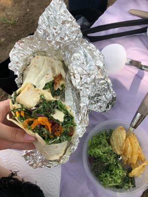 As soon as we landed back on our 2nd trip in 2019 we had to pick up PLANT and go for a picnic at seonyudo park. The wrap is sooo yummy! Love that it comes w/ chips & greens both. at Plant Cafe & Kitchen - Itaewon in Seoul
