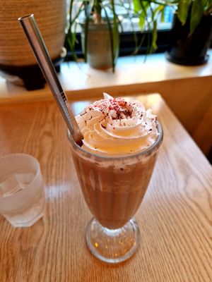 Peppermint chocolate milkshake😍 at Plant Cafe & Kitchen - Itaewon in Seoul