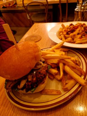 Mushroom burger😋 at Plant Cafe & Kitchen - Itaewon in Seoul