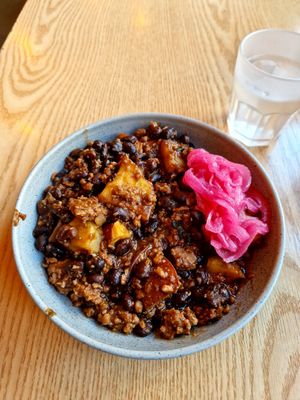 Black bean and sweet potato stew😋 at Plant Cafe & Kitchen - Itaewon in Seoul