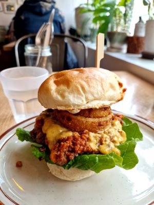 Sloppy chili cheese burger🤤😍 at Plant Cafe & Kitchen - Itaewon in Seoul
