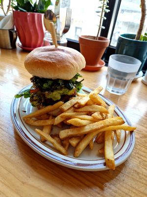 Avocado burger👍 at Plant Cafe & Kitchen - Itaewon in Seoul