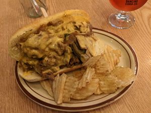 Philly cheese steak at Plant Cafe & Kitchen - Itaewon in Seoul