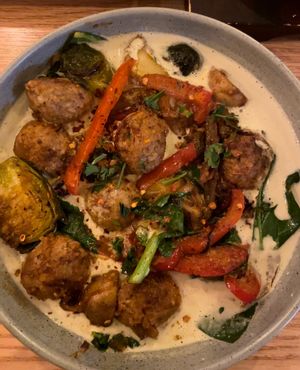  Kofta meatballs with grilled veggies  at Plant Cafe & Kitchen - Itaewon in Seoul