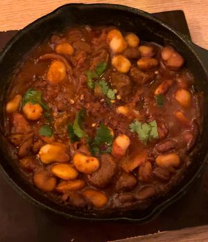 Smoked home made chorizo & beans. WoW. I loved it!  at Plant Cafe & Kitchen - Itaewon in Seoul