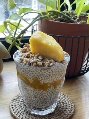 Mango chia seed pudding   at Plant Cafe & Kitchen - Itaewon in Seoul