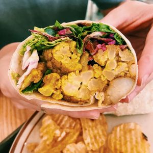 Cauliflower curry wrap  at Plant Cafe & Kitchen - Itaewon in Seoul
