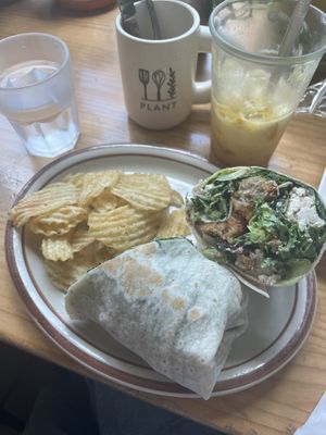 Tofu Caesar wrap, super yummy and fresh!  at Plant Cafe & Kitchen - Itaewon in Seoul