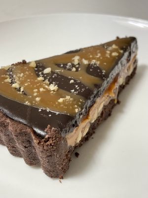 Snickers Bar Tart. Order from home  at Plant Cafe & Kitchen - Itaewon in Seoul