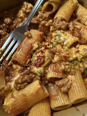 Rigatoni Pomodoro Pasta. Order from home. Yum  at Plant Cafe & Kitchen - Itaewon in Seoul