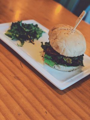 Mushroom Burger at Plant Cafe & Kitchen - Itaewon in Seoul
