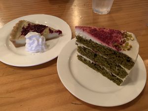 2 cakes  at Plant Cafe & Kitchen - Itaewon in Seoul