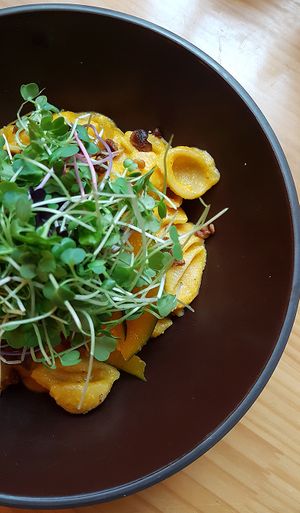 "Mac n cheese" with pumpkin at Plant Cafe & Kitchen - Itaewon in Seoul