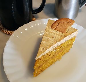 Pumpkin gingerbread cookie cream cake at Plant Cafe & Kitchen - Itaewon in Seoul