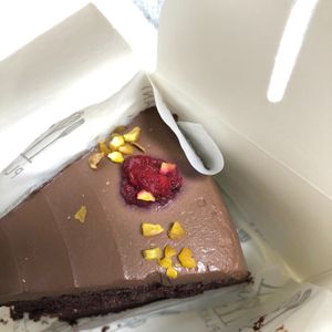 choc raspberry cake at Plant Cafe & Kitchen - Itaewon in Seoul