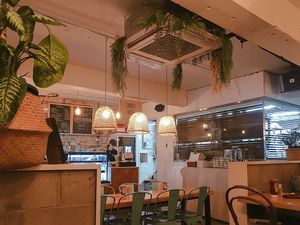 Restaurant interior at Plant Cafe & Kitchen - Itaewon in Seoul