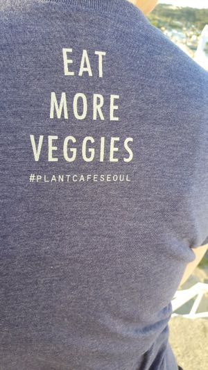 Plant's t-shirt at Plant Cafe & Kitchen - Itaewon in Seoul