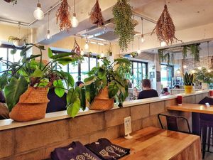 Interior at Entrance at Plant Cafe & Kitchen - Itaewon in Seoul