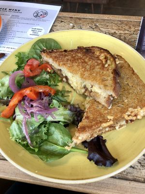 vegan cheese and chutney sandwich   at Grasshopper Cafe in Hope