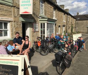 Outside of the Grasshopper at Grasshopper Cafe in Hope