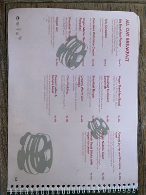 Menu 1/10  at The Sloth in Canggu