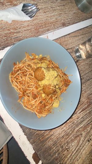 Meatball pasta - really delicious   at The Sloth in Canggu