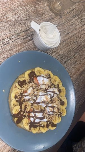 Waffles 🧇   at The Sloth in Canggu