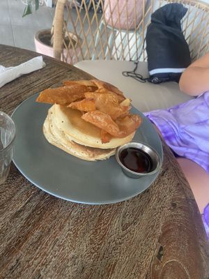 Bacon 🥓 Pancakes   at The Sloth in Canggu