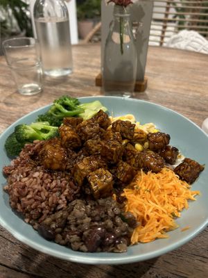 Vegan buddha bowl  at The Sloth in Canggu