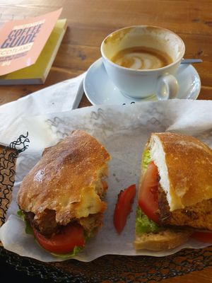 TLT and oat cappuccino at Rialto in Eyemouth