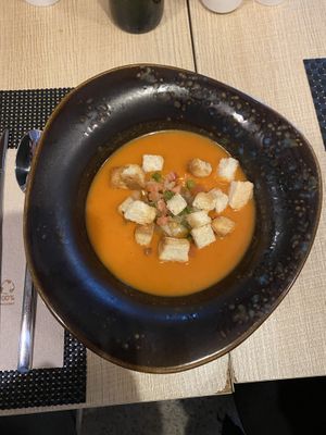 Gazpacho  at Can Polit in Mallorca