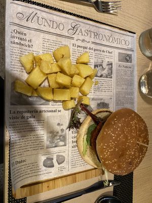 Vegan burger  at Can Polit in Mallorca