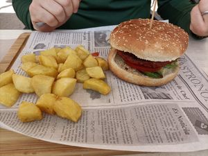 Vegetarian Burger at Can Polit in Mallorca