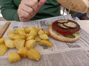 Vegetarian Burger at Can Polit in Mallorca