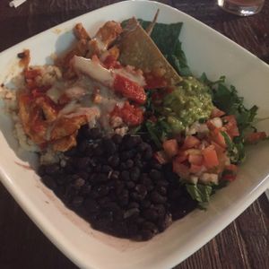 burrito bowl at Golden Mean in Santa Monica