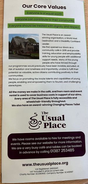   at The Usual Place in Dumfries