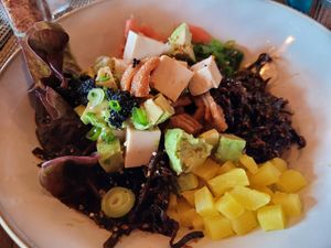 Vegan pokébowl at Heat in Stroemstad