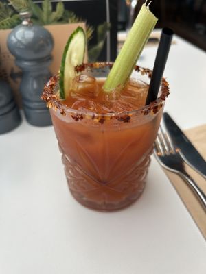 Bloody Mary (made with different spice mix, not Worcestershire sauce)  at Urban Garden in Bournemouth