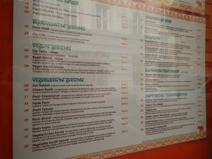 Veggie Menu at Krishna in Goerlitz