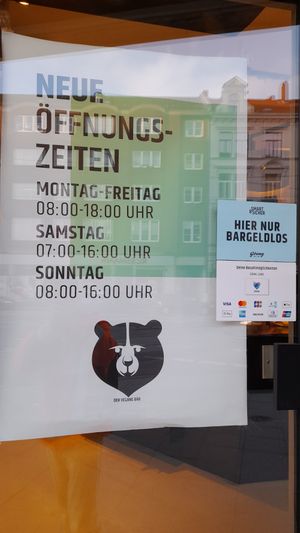 New opening times at Bäcker Göing - Falkenstr - Der Vegane Bär  in Hannover