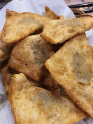 Deep fried wanton ~ 21/2/21 at Warung Ijo in Central Singapore