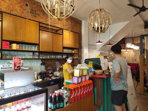 Cashier counter at Warung Ijo in Central Singapore